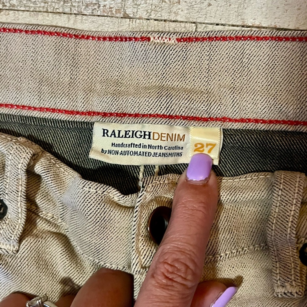 Raleigh Denim Skinny Jeans in Tan - Picture 2 of 9